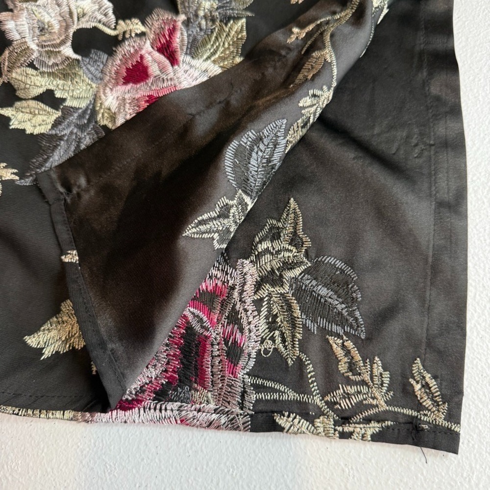 Free People‎ Womens Kimono Sleeve Embroidered Poncho Top Black Size S Boho Fairy - Picture 16 of 16